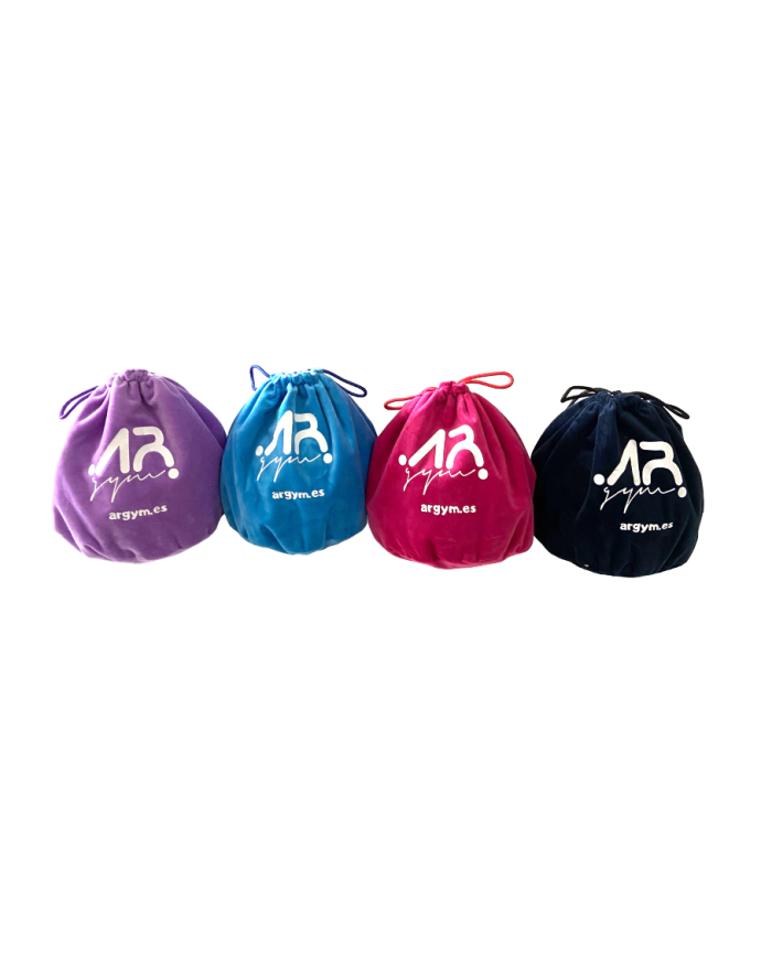 Funda Argym de terciopelo para pelota de gimnasia rítmica